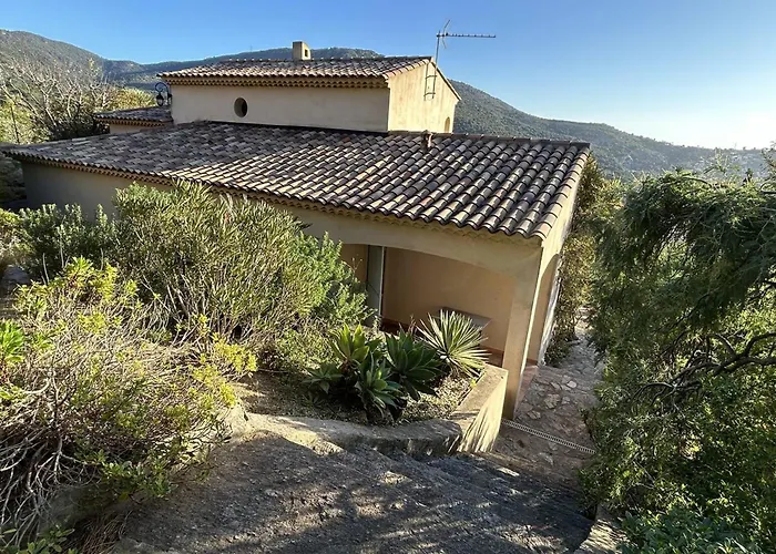 Nyaraló Maison Calme 4 Pieces, 3 Chambres, Vue Mer, - Fr-1-251-849 Bormes-les-Mimosas